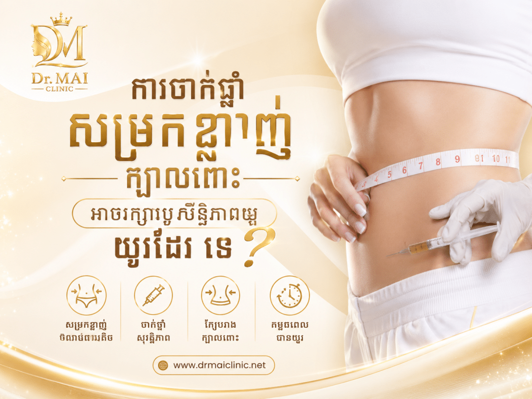ការចាក់ថ្នាំសម្រកខ្លាញ់ក្បាលពោះអាចរក្សាប្រសិទ្ធិភាពយូរដែរទេ?