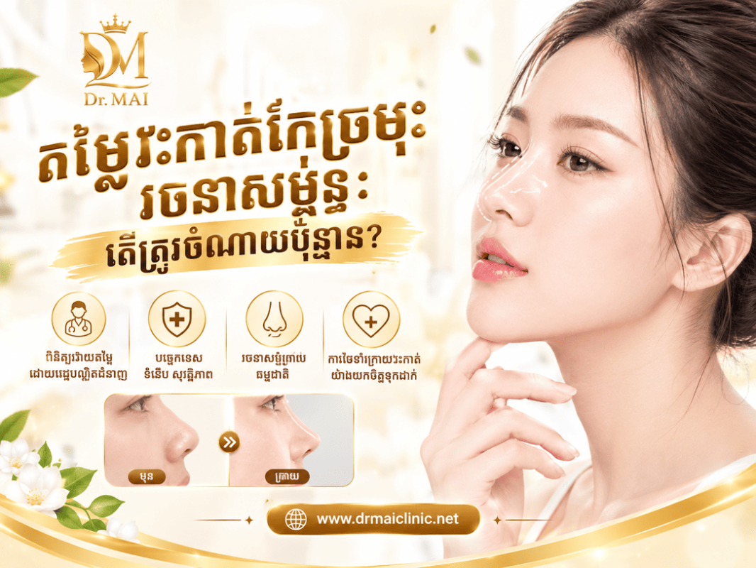 តម្លៃវះកាត់កែច្រមុះរចនាសម្ព័ន្ធ