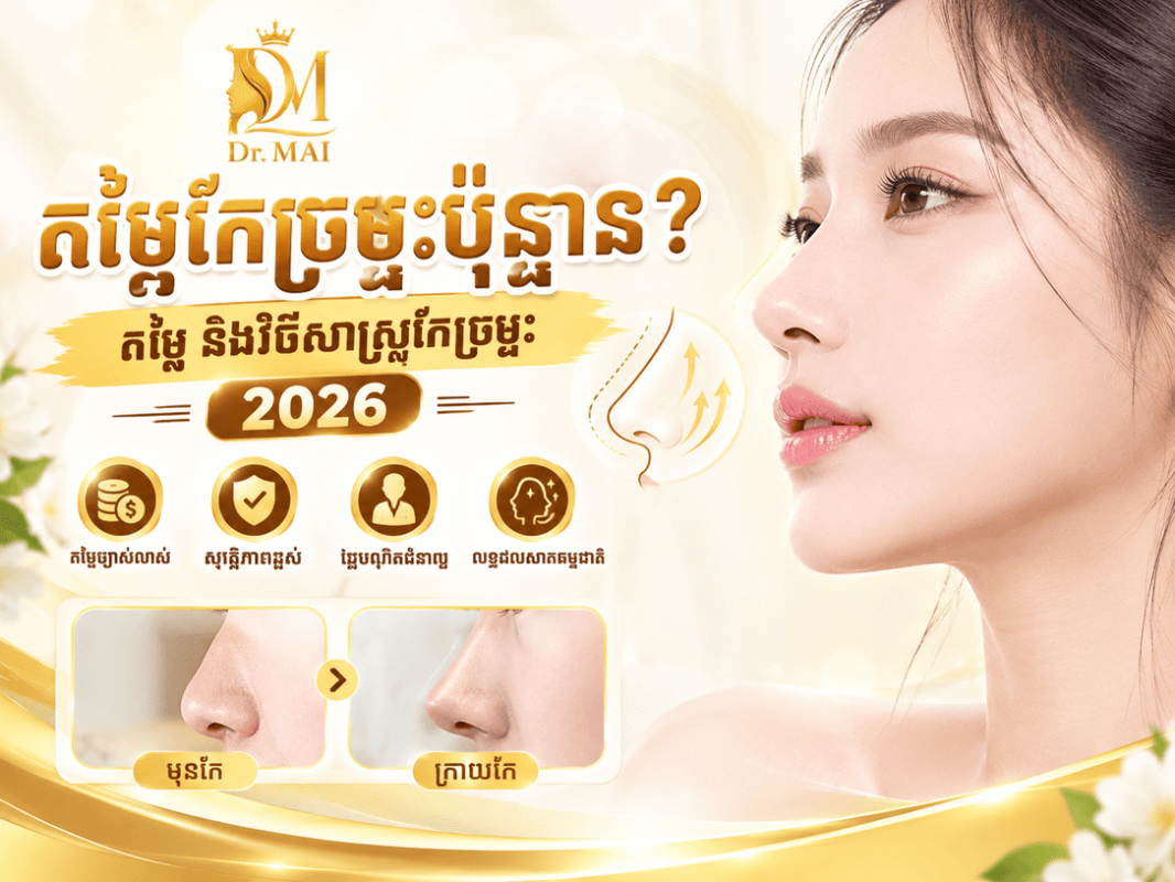 តម្លៃកែច្រមុះប៉ុន្មាន?